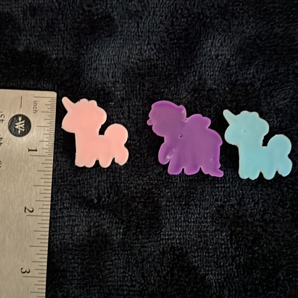 3 🍭$10 Pink Unicorn, Rainbow horse, blue unicorn, rubber - Picture 3 of 4